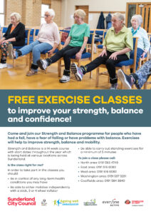 oce23052 Strength and Balance programme FREE Exercise Classes Po